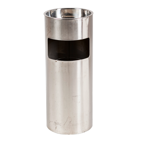 Cendrier inox sur pied