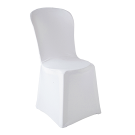 Housse de chaise blanche en lycra