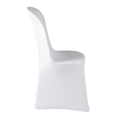 Housse de chaise blanche en lycra