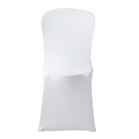 Housse de chaise blanche en lycra