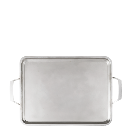 Plateau de service avec anses inox 45 cm