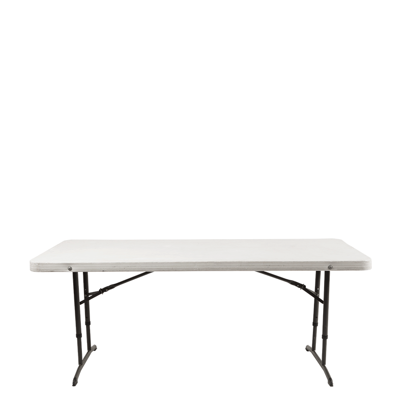 Table Pliante Blanche Rectangulaire 183 cm -Dès 52,49€ HT
