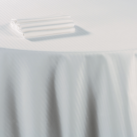 Serviette de table damassée coton blanc 60 x 60 cm